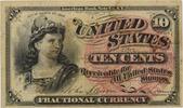 US 10 Cent Fractional Currency FR1258 F Uncertified -