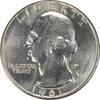 US Quarter 1961 Washington Silver Quarter MS63 Uncertified None -