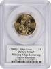 US Dollar (2009) Sacagawea Dollar Missing Edge Lettering MS67 PCGS None -