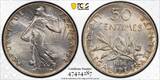 France 50 centimes 1898 Semeuse Paris Fleur de coin PCGS MS65