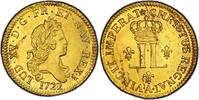 France 1722 Louis XV Louis dor aux 2 L Paris Flan neuf SPL à BU très rare Qualité