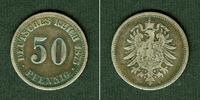 Deutsches Kaiserreich 50 Pfennige DEUTSCHES REICH 50 Pfennig 1875 C (J.7) s-ss -