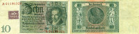 Banknoten 10 MARK 1948 DDR: 10 DEUTSCHE MARK 1948 Kuponausgabe Ro.334c (... 14,80 EUR  plus 8,90 EUR verzending