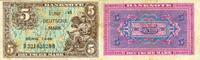 Banknoten 5 DEUTSCHE MARK BDL: 1948 Ro.236a III- selten! -