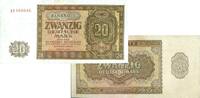 Banknoten 20 DEUTSCHE MARK 1948 DDR:  1948 Ro.344c ERSATZNOTE II+ selten... 66,00 EUR  plus 18,80 EUR verzending