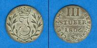 Altdeutschland Jülich Berg 3 Stüber 1806 Sr ST -