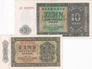 Banknoten 10 DEUTSCHE MARK 1948 Lot: DDR 2x Banknote 1 +  1948 I-  14,80 EUR  plus 8,90 EUR verzending
