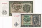 Banknoten 50 DEUTSCHE MARK 1948 Lot: DDR 2x Banknote 10 +  1948 I-  12,80 EUR  plus 8,90 EUR verzending
