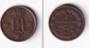 Alle Welt 1/6 Skilling SCHWEDEN 1847 ss+ -