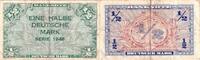 Banknoten 1/2 DEUTSCHE MARK BDL: 1948 Ro.230 III-IV -