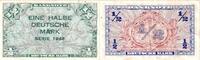 Banknoten 1/2 DEUTSCHE MARK BDL: 1948 Ro.230 III -