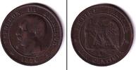 Alle Welt 10 Centimes FRANKREICH 1856 A ss -