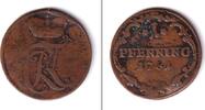 Altdeutschland 1 Pfennig Löwenstein Wertheim Rochefort 1781 ss -