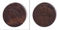 Alle Welt 1 Cent FRANKREICH 1 Centime 1874 A ss-vz -