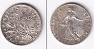 Alle Welt 50 Cent FRANKREICH 50 Centimes 1901 f.vz/vz -