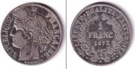 Alle Welt 1 Franc FRANKREICH 1872 A f.ss -