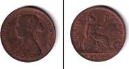 Alle Welt 1/2 Penny Großbritannien / Great Britain Half Penny 1862 ss -