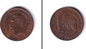 Alle Welt 1 Cent FRANKREICH 1 Centime 1855 A ss+ -