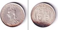 Alle Welt 1 Shilling Großbritannien / Great Britain One Shilling 1887 ss-vz -