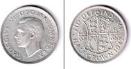 Alle Welt 1/2 Crown Großbritannien / Great Britain Half Crown 1942 vz -