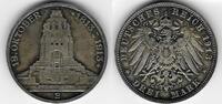 Deutsches Kaiserreich 3 Mark SACHSEN 1913 E (J.140) VSD vz-st -