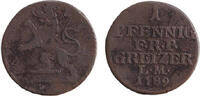 Altdeutschland 1 Pfennig Reuss ältere Linie 1 Pfennig 1789 f.ss selten -