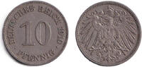 Deutsches Kaiserreich 10 Pfennig 1910 DEUTSCHES REICH 10 Pf. 1910 E (J.1... 9,80 EUR  Excl. 8,90 EUR Verzending