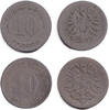 Deutsches Kaiserreich Lot: DEUTSCHES REICH 2x 10 Pf. (J.4)  s  [1873-1875] 10 Pfennig 1873-1875 s