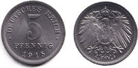 Deutsches Kaiserreich 5 Pfennig 1915 DEUTSCHES REICH 5 Pf. (J.297) 1915 ... 24,80 EUR  Excl. 8,90 EUR Verzending