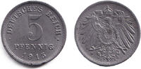 Deutsches Kaiserreich 5 Pfennig 1915 DEUTSCHES REICH 5 Pf. (J.297) 1915 ... 9,80 EUR  Excl. 8,90 EUR Verzending