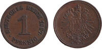 Deutsches Kaiserreich 1 Pfennig 1887 DEUTSCHES REICH 1 Pf. 1887 E (J.1) ... 19,80 EUR  Excl. 8,90 EUR Verzending
