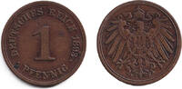 Deutsches Kaiserreich 1 Pfennig 1893 DEUTSCHES REICH 1 Pf. 1893 F (J.10)... 9,80 EUR  Excl. 8,90 EUR Verzending