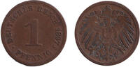 Deutsches Kaiserreich 1 Pfennig 1897 DEUTSCHES REICH 1 Pf. 1897 G (J.10)... 9,80 EUR  Excl. 8,90 EUR Verzending