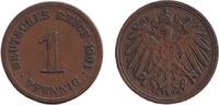 Deutsches Kaiserreich 1 Pfennig 1901 DEUTSCHES REICH 1 Pf. 1901 G (J.10)... 9,80 EUR  Excl. 8,90 EUR Verzending