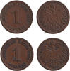 Deutsches Kaiserreich 1 Pfennig 1901 Lot: DEUTSCHES REICH 2x 1 Pf. (J.10... 9,80 EUR  Excl. 8,90 EUR Verzending