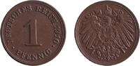 Deutsches Kaiserreich 1 Pfennig 1910 DEUTSCHES REICH 1 Pf. 1910 F (J.10)... 24,80 EUR  Excl. 8,90 EUR Verzending