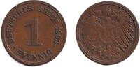 Deutsches Kaiserreich 1 Pfennig 1903 DEUTSCHES REICH 1 Pf. 1903 G (J.10)... 39,80 EUR  Excl. 8,90 EUR Verzending