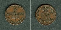 Altdeutschland 3 Schwaren Oldenburg 1858 B ss-vz -