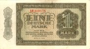 Banknoten 1 DEUTSCHE MARK 1948 DDR:  1948 Ro.340b II  19,80 EUR  plus 8,90 EUR verzending