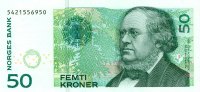 Banknoten 50 Kronen NORWEGEN 50 Kroner 2005 #46c I -
