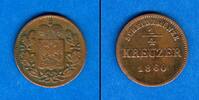 Altdeutschland 1/4 Kreuzer Schwarzburg Rudolstadt 1/4 Kreuzer 1860 ss -