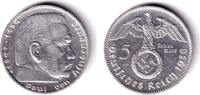 Drittes Reich 5 Mark DEUTSCHES REICH 5 Reichsmark 1938 G (J.367) ss -