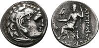 THRACIA AR-Drachme KÖNIGREICH. Lysimachos, 323-281 v. Chr. -