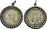 Testone 1675. ITALIEN Clemens X., 1670-1676. Altvergoldet, in Fassung mit Öse. Sehr schön -Vorzüglich
