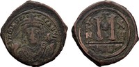 BYZANZ Æ-Follis Mauricius Tiberius, 582-602. -