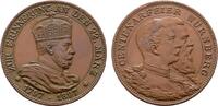 BRANDENBURG-PREUSSEN Bronzemedaille 1897. Zur Ehrung Wilhelm I. 100 Jahrfeier Nürnberg Wilhelm II., 1888-1918. AU