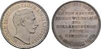 BRANDENBURG-PREUSSEN 2 Mark-förmige Silbermedaille 1888. mit Riffelrand. Wilhelm II., 1888-1918. BU
