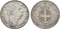 ITALIEN 2 Lire Umberto I., 1878-1900. -