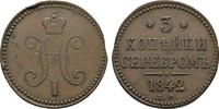 RUSSLAND 3 Kopeken Nikolaus I., 1825-1855. -
