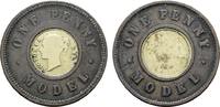 GROSSBRITANNIEN Penny Model (Probe) Victoria, 1837-1901. -